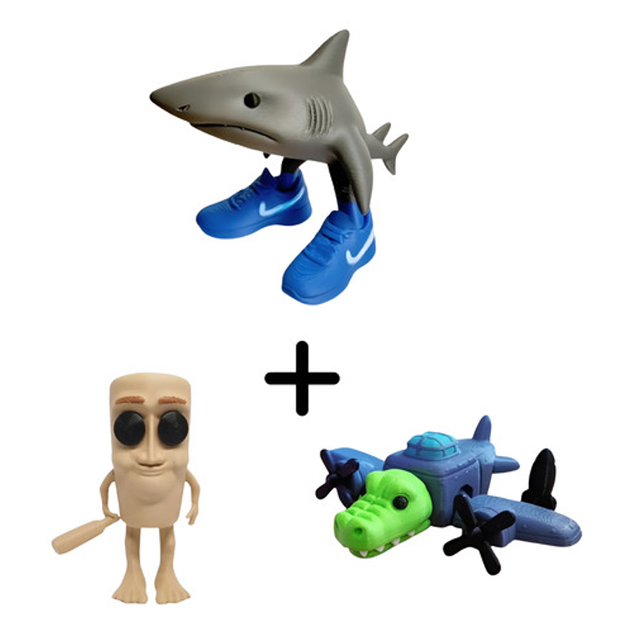 Figuras Italian Brainrot (pack 3 Unidades)