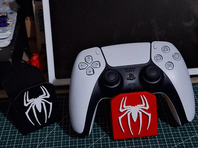 Soporte Para Mando Spiderman Diseño Negro (xbox, Ps5 Y Ps4) 2