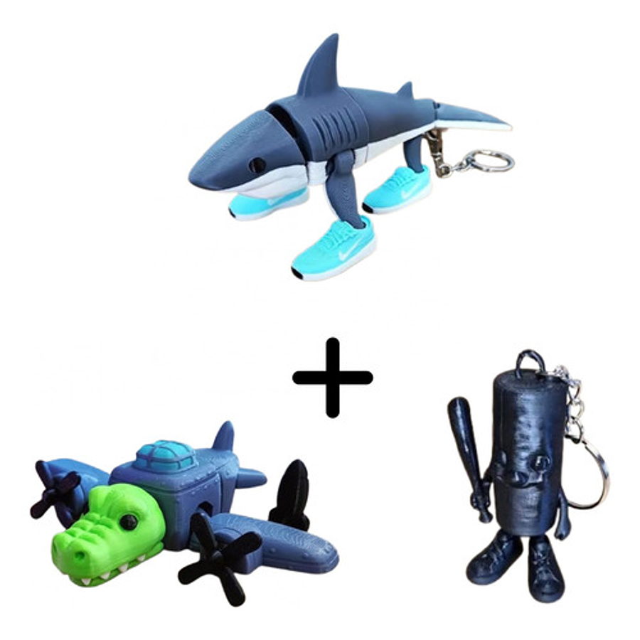 Figuras Italian Brainrot: Set Exclusivo (3 Unidades)