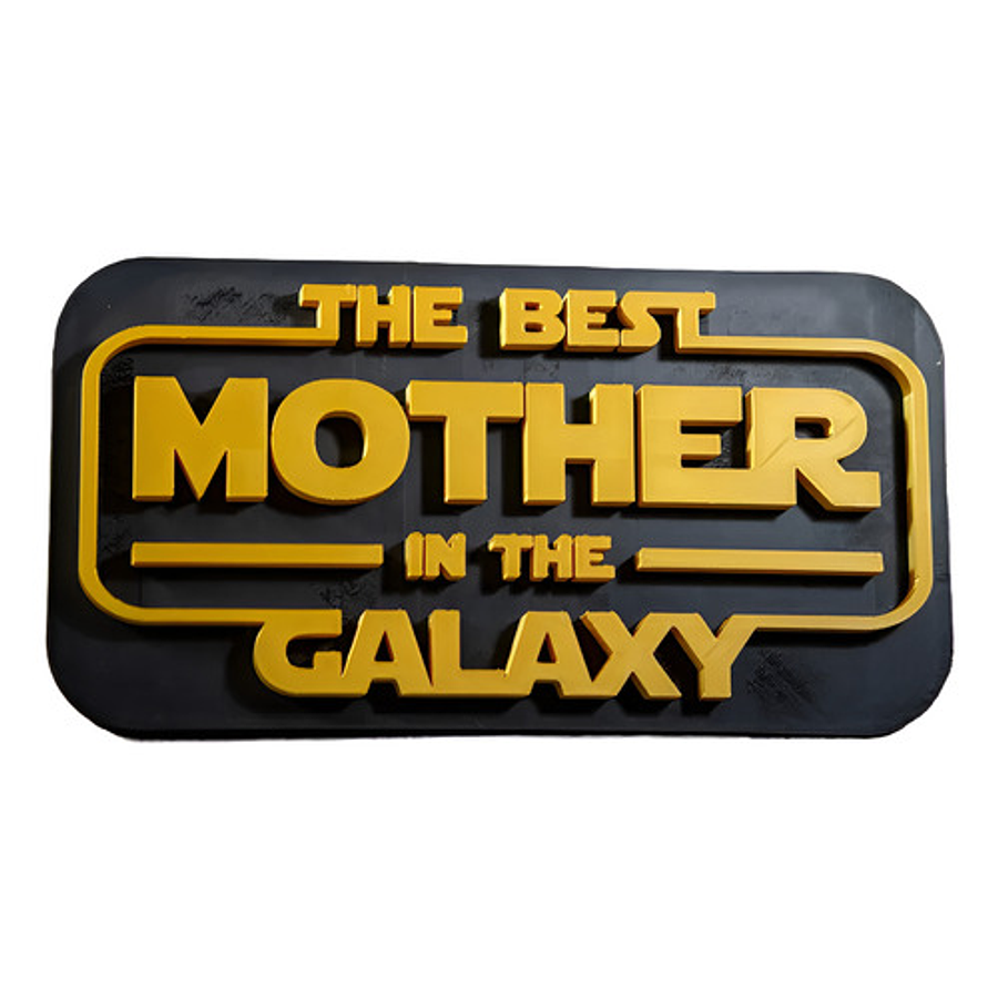 Cuadro Decorativo Mejor Mamá De La Galaxia - Día De La Madre