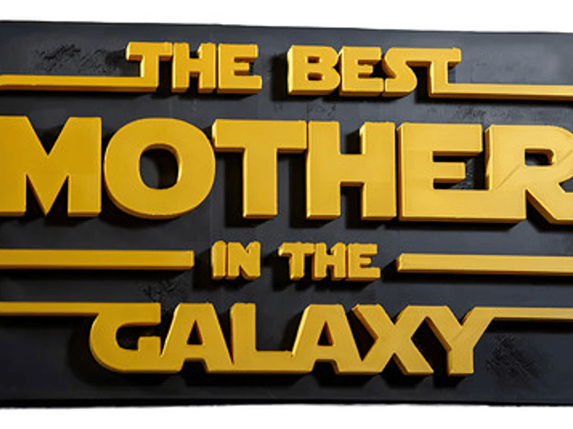 Cuadro Decorativo Mejor Mamá De La Galaxia - Día De La Madre 1