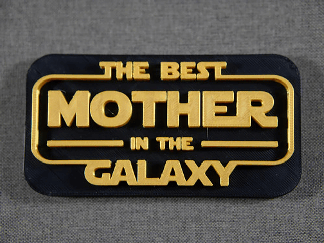 Cuadro Decorativo Mejor Mamá De La Galaxia - Día De La Madre 2