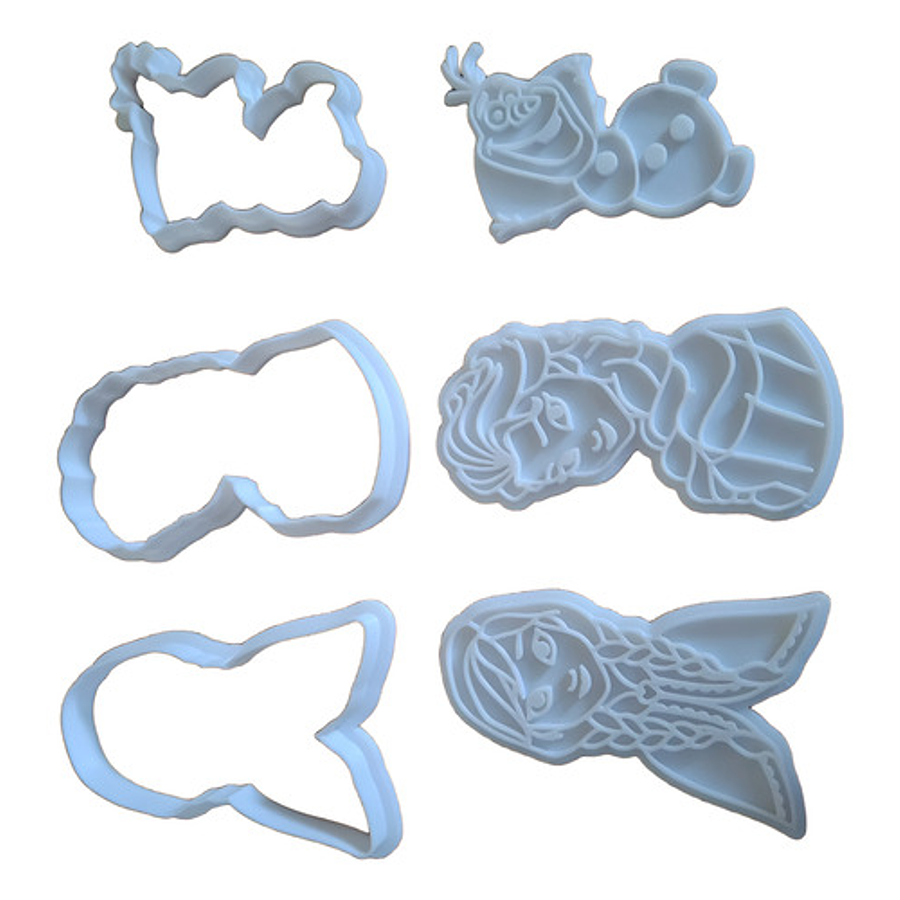 Frozen - Cortador De Galletas (pack 3 Unidades)