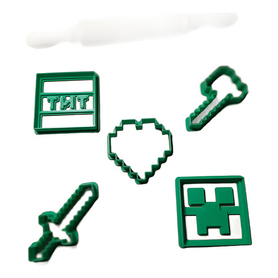 Minecraft  - Cortador De Galletas (pack 5 Unidades)