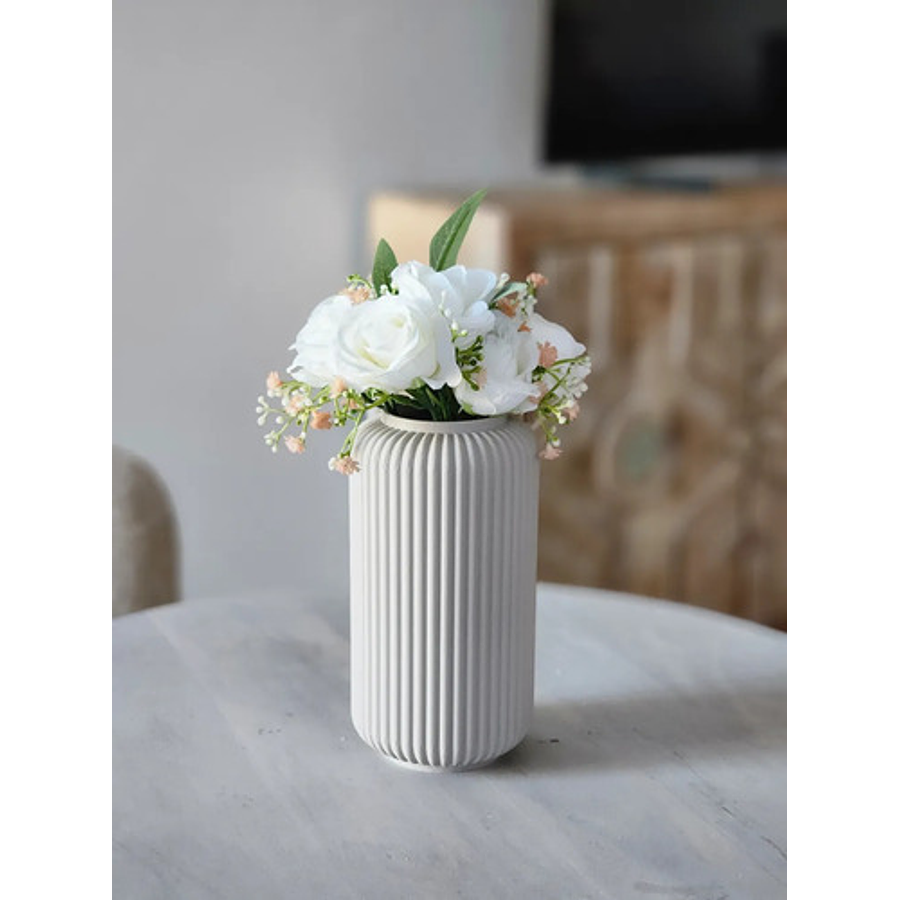 Jarrón Florero Decorativo Hogar 17 Cm Moderno