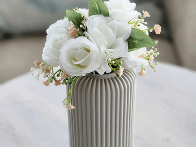 Jarrón Florero Decorativo Hogar 17 Cm Moderno 4