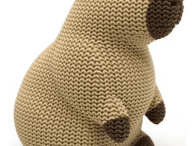 Capibara Impreso En 3d - Diseño Estilo Tejido 5