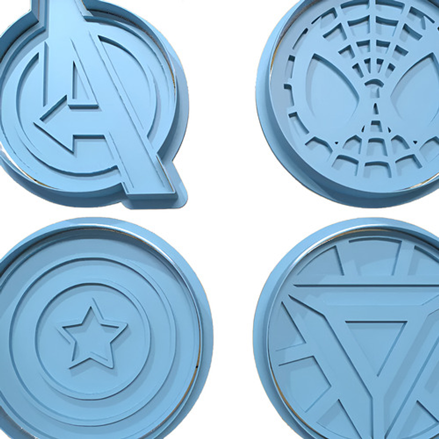 Marvel - Cortador De Galletas (pack 4 Unidades)