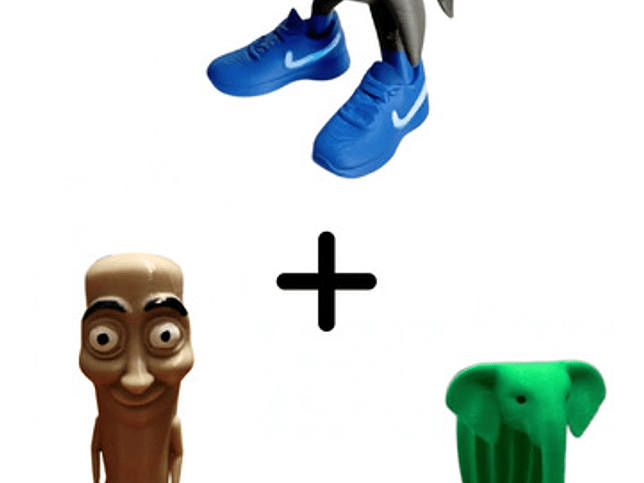 Figuras Italian Brainrot - Combo 3 Unidades 1