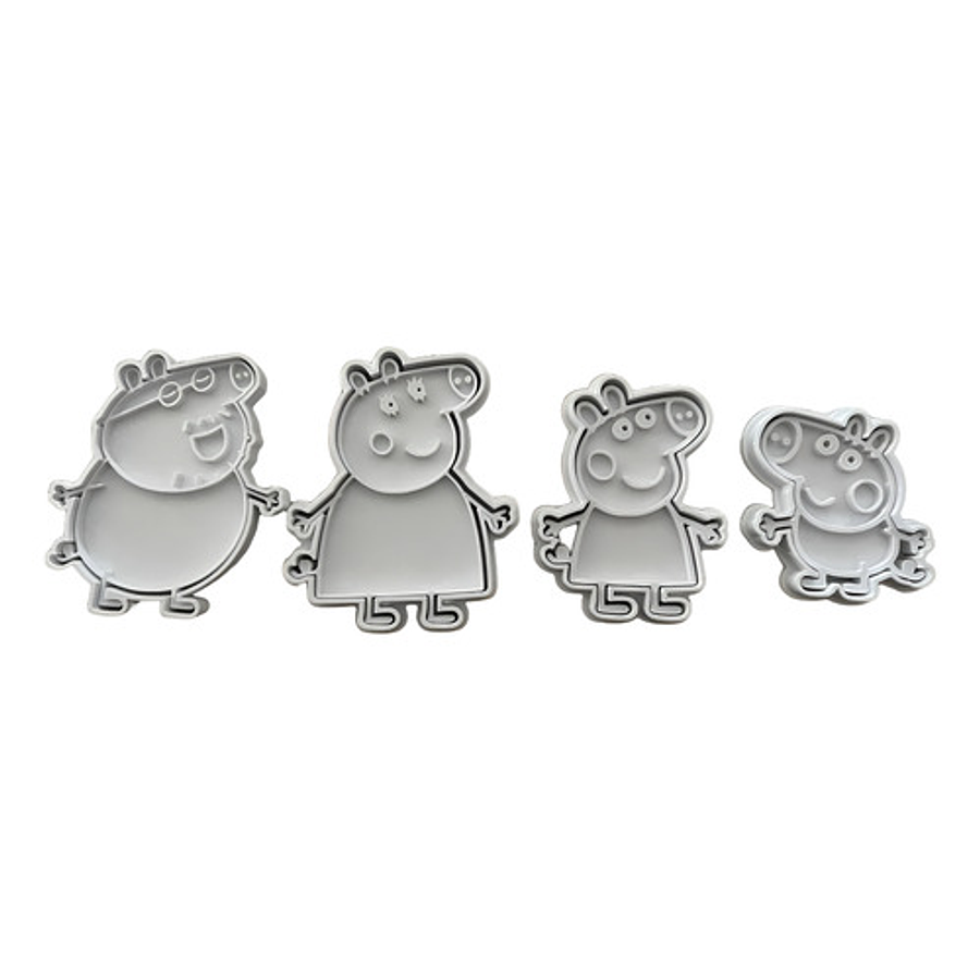 Peppa Pig - Cortador De Galletas (pack 4 Unidades)
