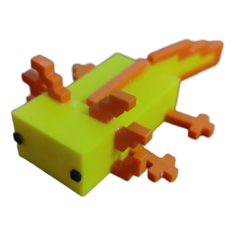 Figura Decorativa - Axolotl Minecraft Articulado
