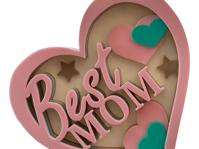 Cuadro Decorativo La Mejor Mamá - Día De La Madre 1