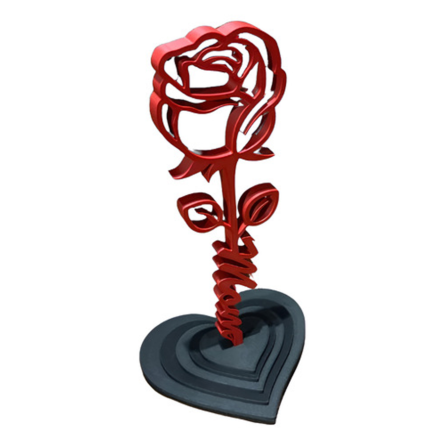 Figura Decorativa Rosa - Día De La Madre