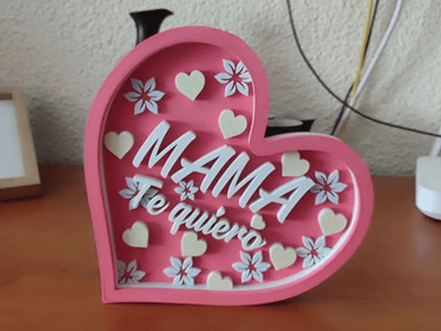 Cuadro Decorativo Mamá, Te Quiero - Día De La Madre 2