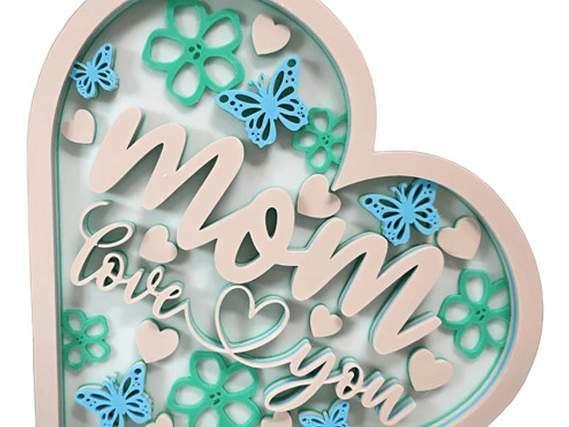 Cuadro Decorativo  Te Amo, Mamá   - Día De La Madre 1