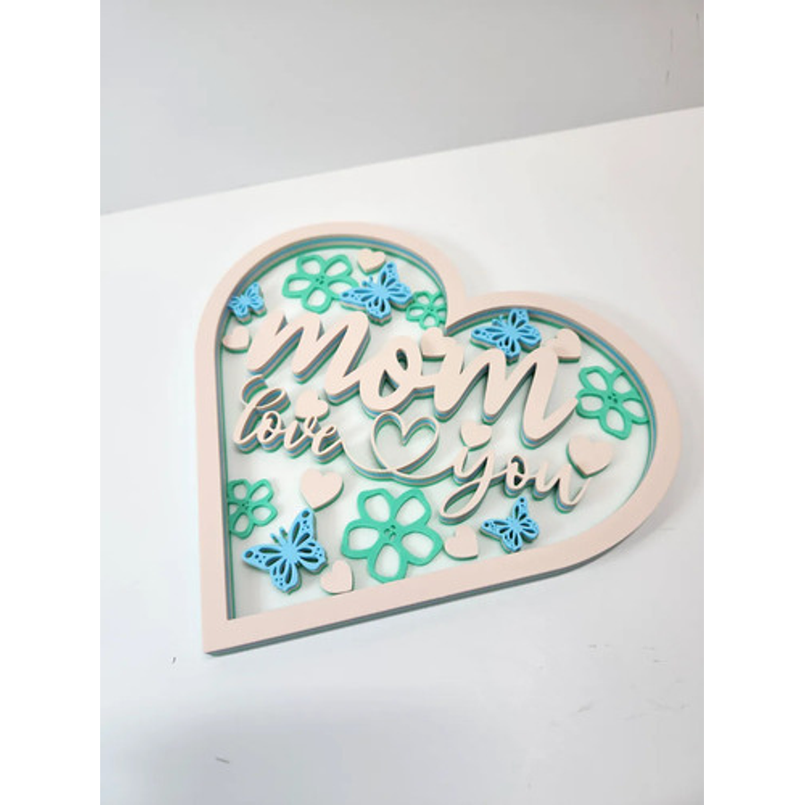 Cuadro Decorativo  Te Amo, Mamá   - Día De La Madre