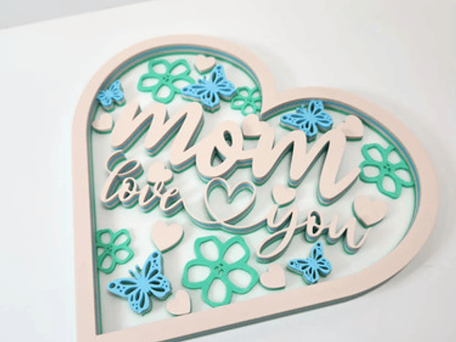 Cuadro Decorativo  Te Amo, Mamá   - Día De La Madre 2