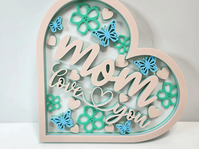 Cuadro Decorativo  Te Amo, Mamá   - Día De La Madre 3