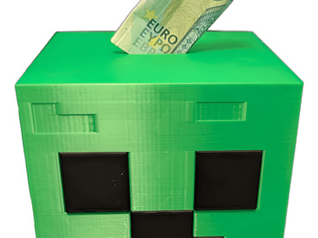 Alcancía - Creeper Minecraft 1