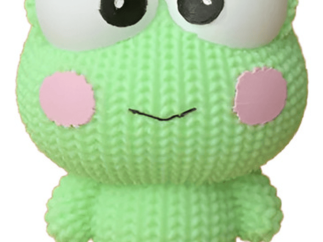 Figura Keroppi - Diseño Estilo Tejido 1