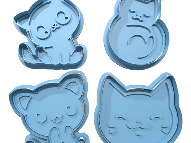 Cortador De Galletas - Diseño Gatitos 1
