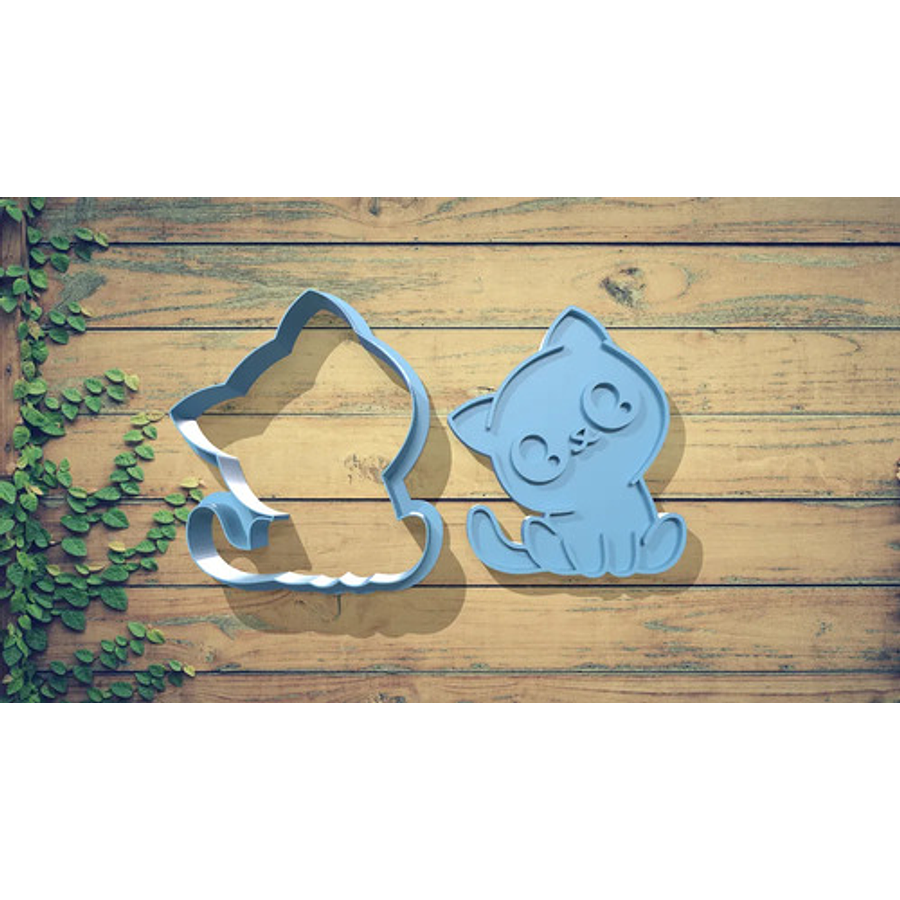 Cortador De Galletas - Diseño Gatitos