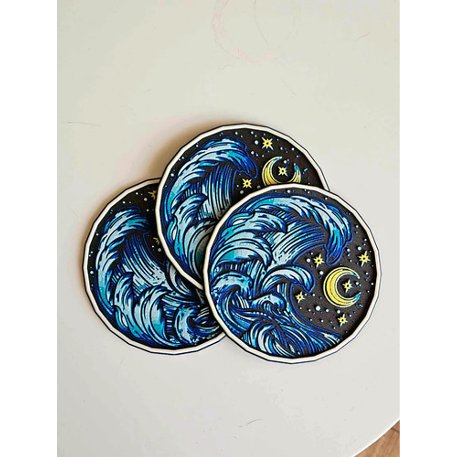 Posavasos - Marea De Luna (3 Unidades)