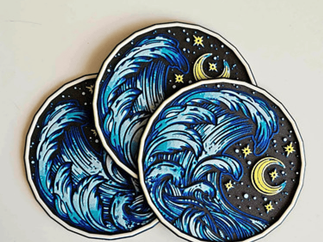 Posavasos - Marea De Luna (3 Unidades) 2