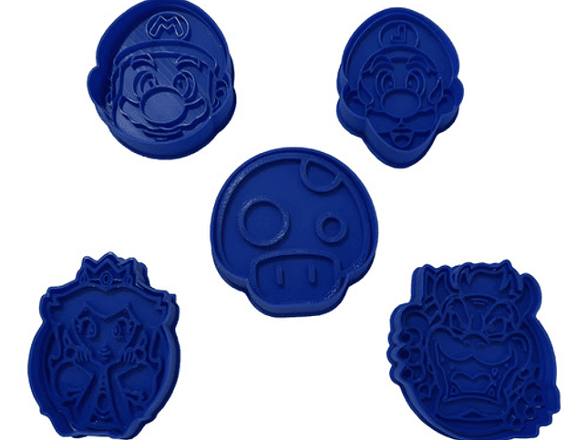Cortador De Galletas - Mario Bros (pack 5 Unidades) 1