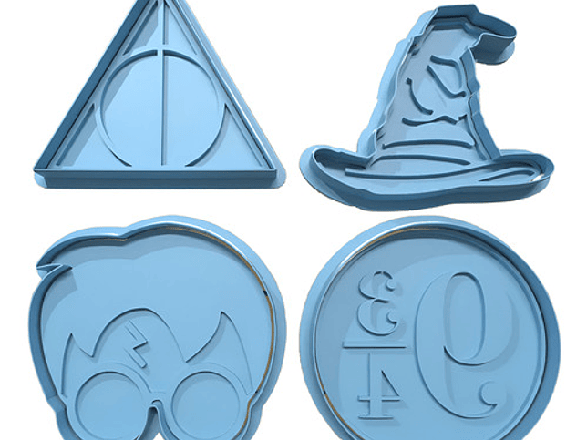 Harry Potter - Cortador De Galletas (pack 4 Unidades) 1
