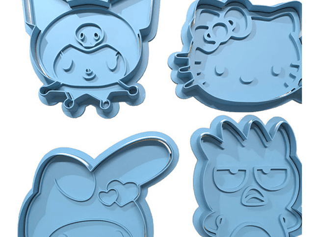 Cortador De Galletas - Diseño Hello Kitty Y Amigos 1