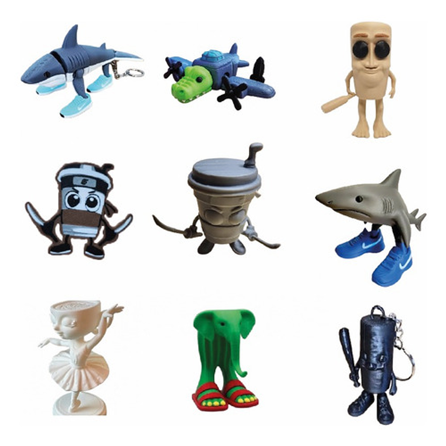 Figuras Decorativas Italian Brainrot - Full Set (9 Unidades)