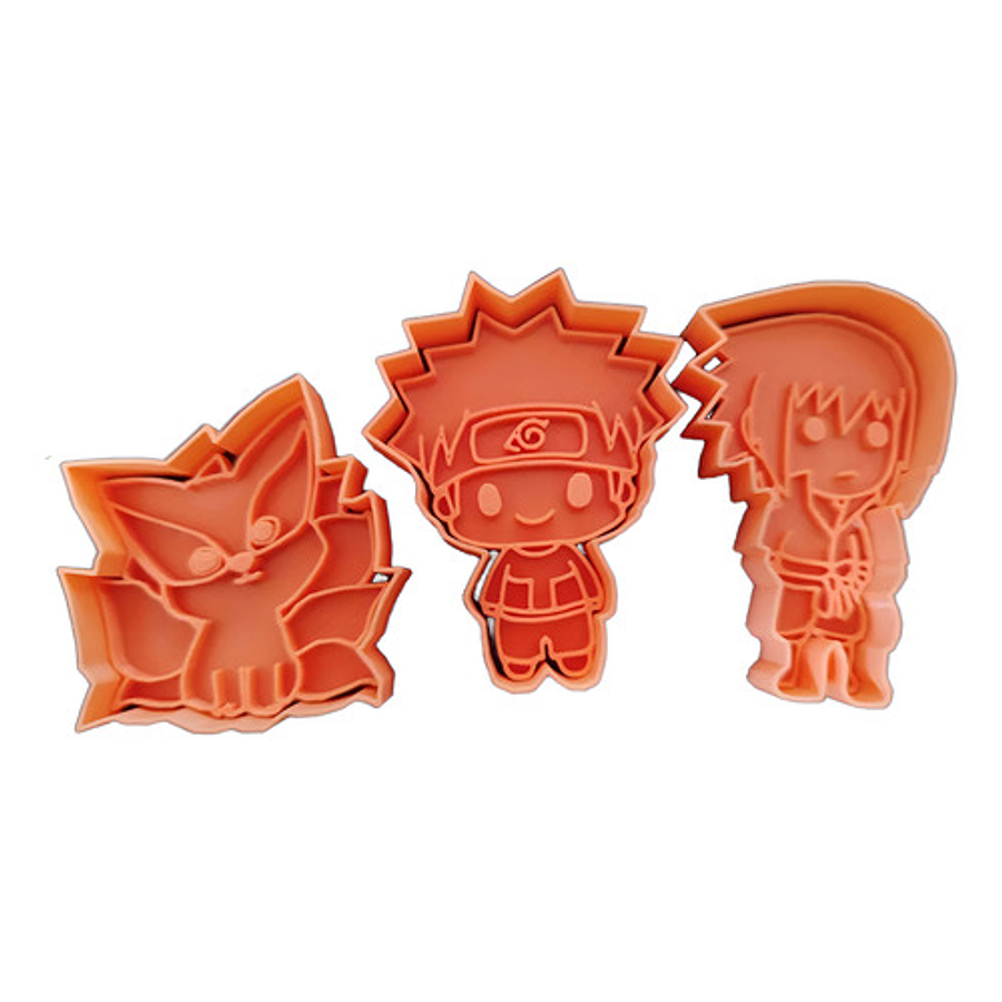Cortador De Galletas - Naruto (pack 3 Unidades)