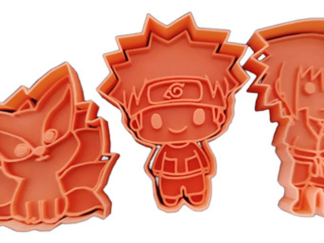 Cortador De Galletas - Naruto (pack 3 Unidades) 1