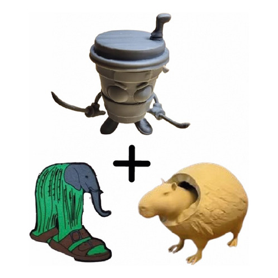 Figura Decorativa Italian Brainrot - Pack (3 Unidades)