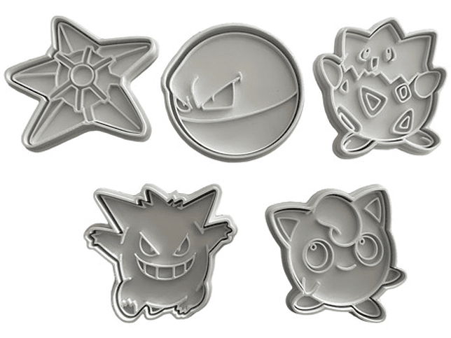 Cortador Y Sello De Galletas - Pokemón (pack 5 Unidades) 1