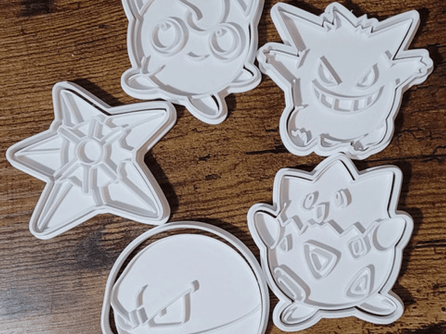 Cortador Y Sello De Galletas - Pokemón (pack 5 Unidades) 2