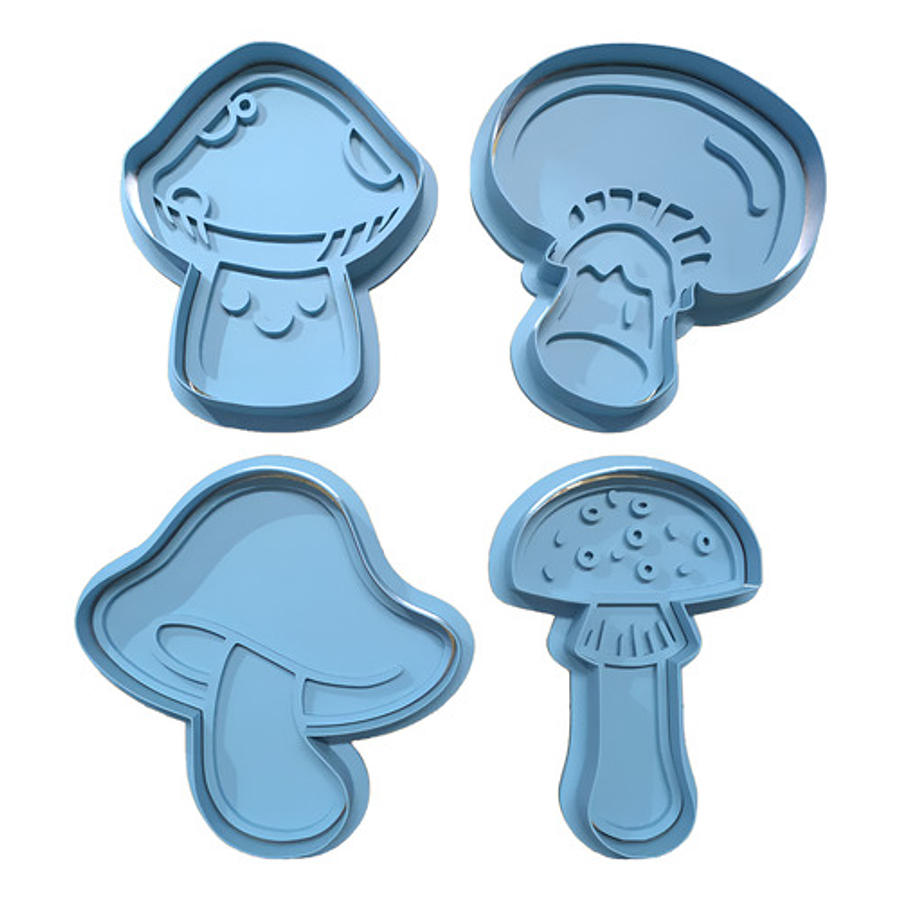 Cortador De Galletas - Diseño Hongos