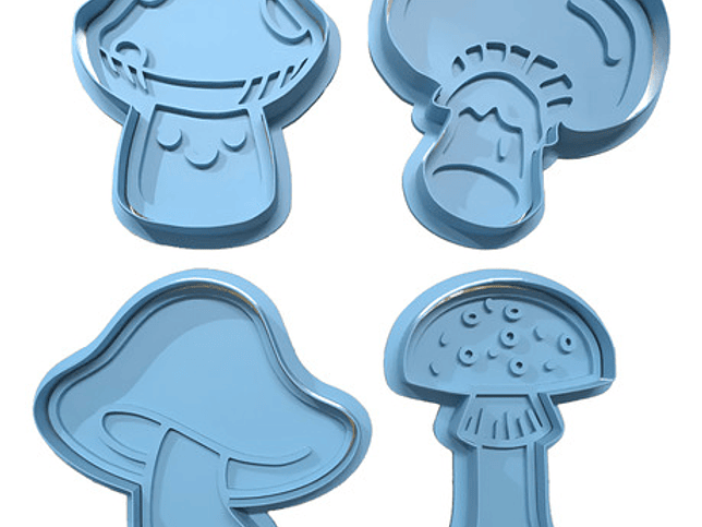 Cortador De Galletas - Diseño Hongos 1
