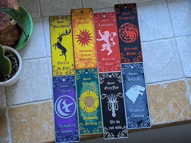 Marcápaginas - Casas Juego De Tronos 20