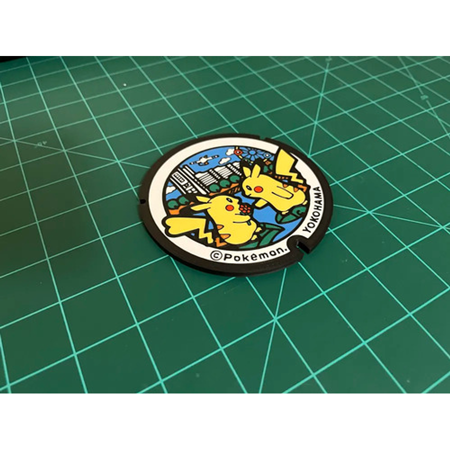 Posavasos Pokemón - Diseño Alcantarilla Japonesa