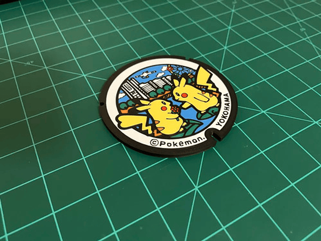 Posavasos Pokemón - Diseño Alcantarilla Japonesa 2