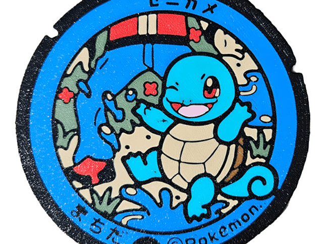 Posavasos Pokemón - Diseño Alcantarilla Japonesa 4