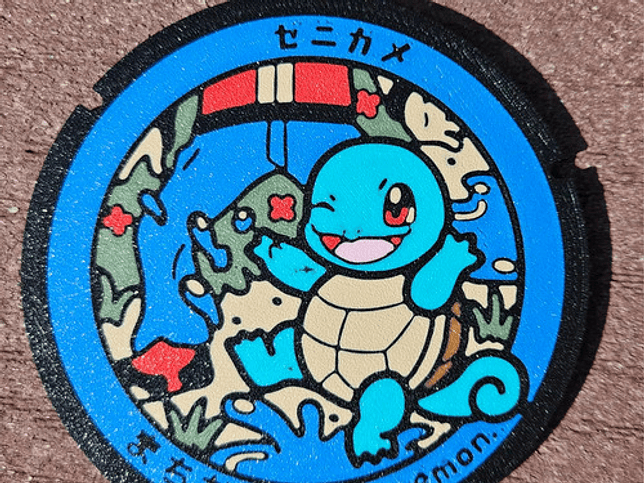 Posavasos Pokemón - Diseño Alcantarilla Japonesa 5