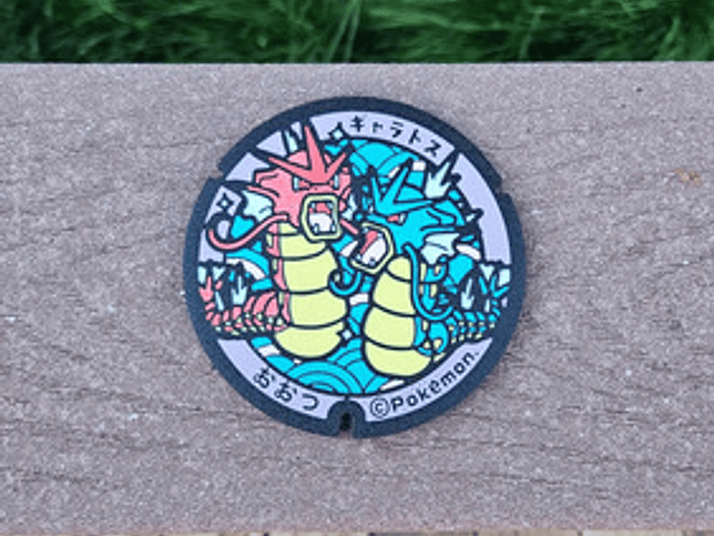 Posavasos Pokemón - Diseño Alcantarilla Japonesa 14