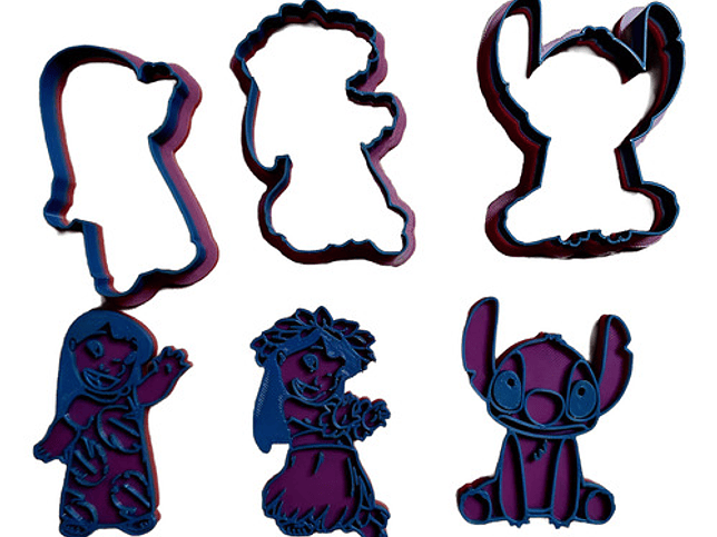 Cortador De Galletas Lilo Y Stitch - (pack 3 Unidades) 1