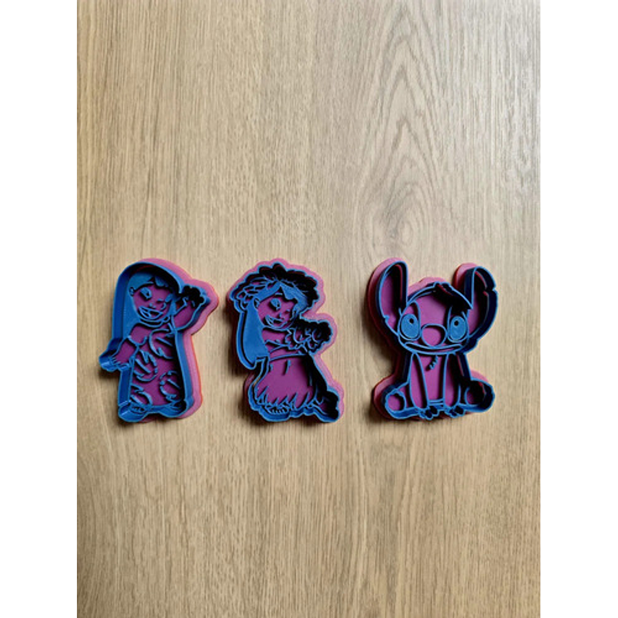 Cortador De Galletas Lilo Y Stitch - (pack 3 Unidades)