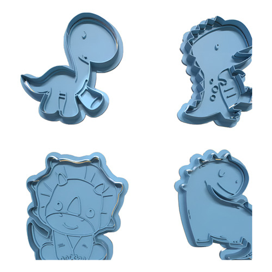 Cortador De Galletas - Diseño Dinosaurios