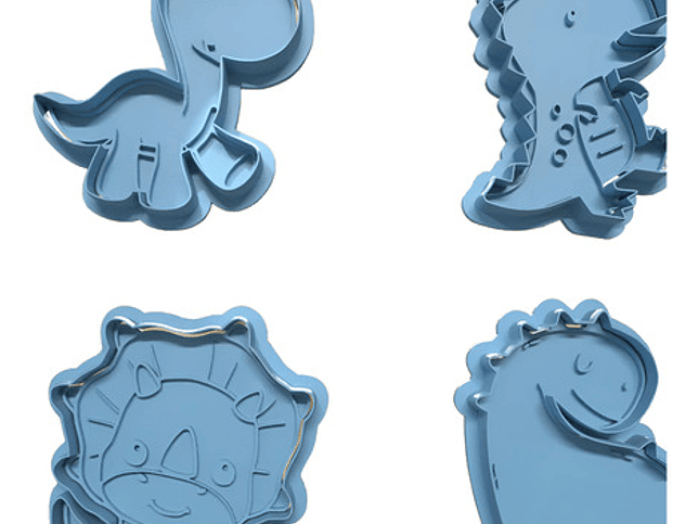 Cortador De Galletas - Diseño Dinosaurios 1