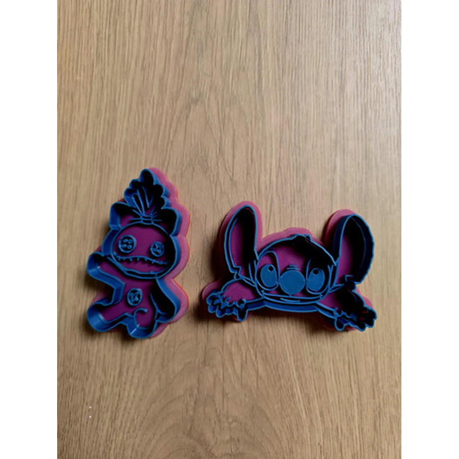 Cortador De Galletas Stitch Y Trapos - (pack 2 Unidades)